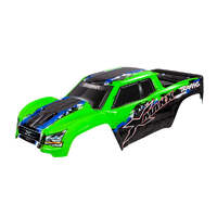 TRAXXAS XMAX BODY 7811G GREEN PAINTED WITH DECALS APPLIED