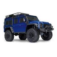 TRAXXAS 82056-4 TRX-4 LAND ROVER DEFENDER SCALE AND TRAIL CRAWLER BLUE REQUIRES BATTERY AND CHARGER TRX4