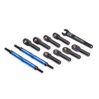 TRAXXAS 8638X E-REVO VXL TOE LINKS  BLUE-ANODIZED 144MM