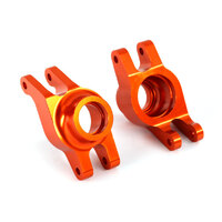 TRAXXAS 8952A CARRIERS STUB AXLE ORANGE ANODIZED ALUMINUM REAR 2 PK 6061-T6 aluminum) (rear) (2)