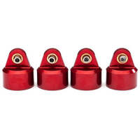 TRAXXAS 8964R SHOCK CAPS ALUMINUM ANODIZED RED FOR GT MAXX