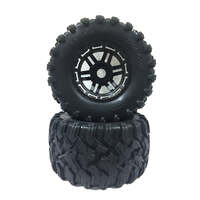 TRAXXAS 8972 MAXX BLACK WHEEL ALL TERAIN 17MM HEX 2 PIECES