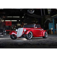 TRAXXAS 93044-4 FACTORY FIVE 1933 4TECH 3 HOT ROD COUPE - RED WITH LIGHTS REQUIRES BATTERY AND CHARGER