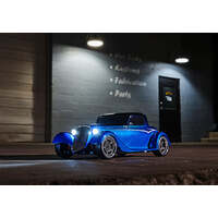 TRAXXAS 93044-4 FACTORY FIVE 1933 4TECH 3 HOT ROD COUPE - BLUE WITH LIGHTS REQUIRES BATTERY AND CHARGER