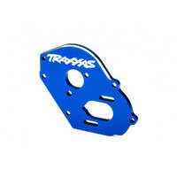 TRAXXAS 9490X PLATE, MOTOR, 6061-T6 ALUMINIUM BLUE ANODIZED 4MM THICK/ 3 X 10MM CS WITH SPLIT AND FLAT WASHER