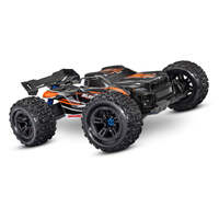 TRAXXAS 95076-4 - SLEDGE 6S BRUSHLESS 4WD MONSTER TRUCK 1/8 SCALE  REMOTE CONTROL CAR IN ORANGE READY TO RUN WITH TRANSMITTER - BATTERY AND CHARGER NO