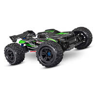 TRAXXAS 95076-4 SLEDGE 4WD 6S MONSTER TRUCK 1/8 SCALE REMOTE CONTROL CAR GREEN READY TO RUN WITH TRANSMITTER NO BATTERIES