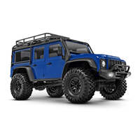 TRAXXAS 97054-1 TRX4-M 1/18 SCALE AND TRAIL CRAWLER LAND ROVER DEFENDER BLUE REMOTE CONTROL CAR READY TO RUN WITH BATTERY AND CHARGER