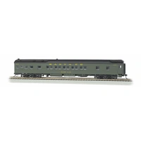 BACHMANN 13901 HEAVYWEIGHT 80 PULLMAN WITH LED LIGHTED INTERIOR SANTA FE MOOSE LAKE PREMIUM HO SCALE SILVER SERIES ROLLING STOCK	