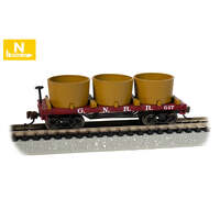 BACHMANN 15555 GREAT NORTHERN RR647 OLD TIME WATER TANK CAR N SCALE MODEL TRAIN ROLLING STOCK