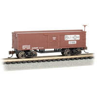 BACHMANN 15656  OLD TIME BALTIMORE AND OHIO 37450 BOX CAR N SCALE  SILVER SERIES ROLLING STOCK