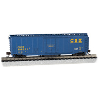 BACHMANN 16370 TRACK-CLEANING 50 PLUG DOOR BOX CAR CSX #198271 N SCALE SILVER SERIES ROLLING STOCK