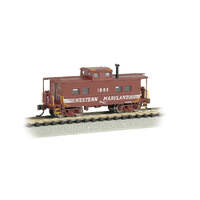 BACHMANN 16859 WESTERN MARYLAND 1863 NORTH EAST STYLE STEEL CABOOSE N SCALE MODEL TRAIN ROLLING STOCK