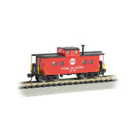 BACHMANN 16865 NORFOLK AND WESTERN 500825 NORTHEAST STEEL CABOOSE N SCALE MODEL TRAIN ROLLING STOCK RED