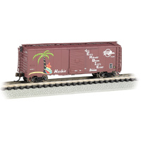 BACHMANN 17060 ARR 40 STEEL BOX CAR MISSOURI PACIFIC HERBIE N SCALE SILVER SERIES ROLLING STOCK