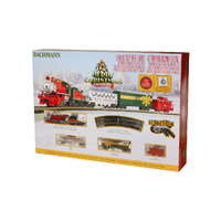 BACHMANN 24027 MERRY CHRISTMAS EXPRESS EXCLUSIVE E-Z TRACK SYSTEM COMPLETE AND READY TO RUN N SCALE ELECTRIC TRAIN SET