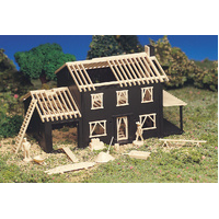 BACHMANN 45191 PLASTICVILLE U.S.A. HOUSE UNDER CONSTRUCTION EASY TO ASSEMBLE HO SCALE BUILDING KIT