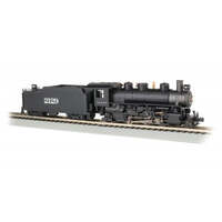 BACHMANN 51529 LOCO HO PRAIRIE 2-6-2 AND TENDER WITH SMOKE AND OPERATING HEADLIGHT SANTA FE #2129 HO SCALE MODEL TRAIN