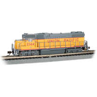 BACHMANN 66854 UNION PACIFIC 2144 EMD GP38-2 LOCOMOTIVE WITH ECONAMI DCC SOUND, WITHOUT DYNAMIC BRAKES  N SCALE MODEL TRAIN LOCOMOTIVE