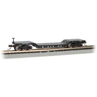 BACHMANN 71390 BLACK NEW YORK CENTRAL 498991 52 INCH CENTER DEPRESSED FLAT CAR WITH NO LOAD N SCALE SILVER SERIES ROLLING STOCK