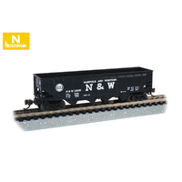 BACHMANN 73353 NORFOLK AND WESTERN 12986 40 FOOT QUAD HOPPER N SCALE MODEL TRAIN ROLLING STOCK