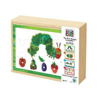 BRIARPATCH THE WORLD OF ERIC CARLE THE VERY HUNGRY CATERPILLAR 4 IN 1 WOODEN JIGSAW PUZZLE