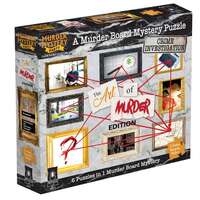 UNIVERSITY GAMES MURDER MYSTERY PARTY CASE FILES PUZZLES - THE ART OF MURDER - A MURDER BOARD MYSTERY PUZZLE