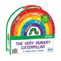 BRIARPATCH THE WORLD OF ERIC CARLE THE VERY HUNGRY CATERPILLAR 2 SIDED JIGSAW FLOOR PUZZLE 26PC