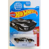 HOT WHEELS BASIC 78/250 - THEN AND NOW SERIES - GUMBALL 3000  FORD GT40 #1 OF 10