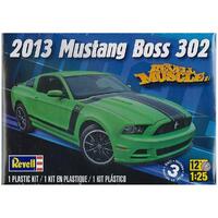 REVELL 85-4187 2013 MUSTANG BOSS 302 REVELL MUSCLE 1:25 PLASTIC MODEL CAR KIT