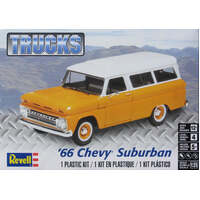 REVELL 85-4409 66 CHEVY SUBURBAN 1:25 PLASTIC MODEL CAR KIT