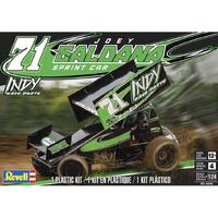 REVELL 4444 INDY RACE PARTS JOEY SALDANA SPRINT CAR 1:24 PLASTIC MODEL KIT