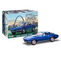 REVELL  1967 CORVETTE STING RAY SPORT C  1/25 SCALE PLASTIC MODEL KIT