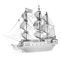 METAL EARTH MMS012 THE BLACK PEARL SAIL BOAT 3D METAL MODEL KIT