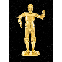 METAL EARTH MMS270 STAR WARS GOLD C-3PO FIGURINE 3D METAL MODEL KIT