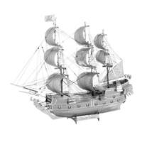 METAL EARTH ICX016 ICONX VEHICLES BLACK PEARL SAILING SHIP 3D METAL MODEL KIT