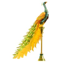 METAL EARTH ICX112 ICONX PEACOCK ON STAND 3D METAL MODEL KIT