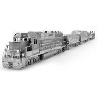 METAL EARTH MMG104 GIFT BOX SET FREIGHT TRAIN WITH FOUR CARS 3D METAL MODEL KIT