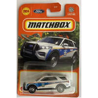 MATCHBOX HVL14 2024 FORD POLICE INTERCEPTOR UTILITY 36/100 LONGCARD