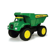 TOMY JOHN DEERE BIG SCOOP DUMP TRUCK 38CM GREEN AND YELLOW