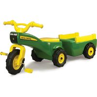 JOHN DEER 46088 PEDAL TRIKE AND WAGON