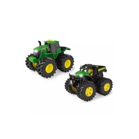 TOMY JOHN DEERE MONSTER TREADS GATOR TRACTOR 2PK