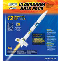 ESTES 1764 GENERIC E2X BEGINNER MODEL ROCKET BULK PACK 12 ROCKETS