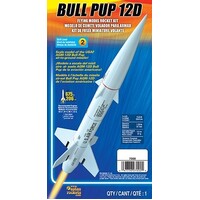 ESTES 7000 BULL PUP 12D ADVANCED MODEL ROCKET KIT 18MM ENGINE 1/9 SCALE MODEL OF USAF AGM-12D AIR TO GROUND MISSILE