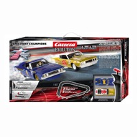 CARRERA EVOLUTION 20025241 SPEEDWAY CHAMPIONS 7.5M BANKED  1/32 SCALE SLOT CAR SET