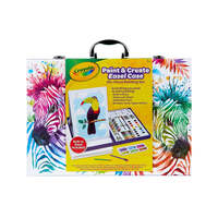 CRAYOLA PAINT AND CREATE EASEL CASE WITH BUILT IN EASEL