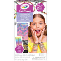 CRAYOLA CREATIONS STACKED BRACELET KIT WITH BRACELET BOARD INCLUDING 12 MAKABLE BRACELETS 10 CHARMS