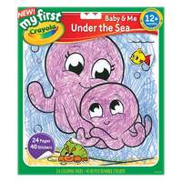 MY FIRST CRAYOLA BABY AND ME - UNDER THE SEA COLOURING AND STICKER BOOK 24PG