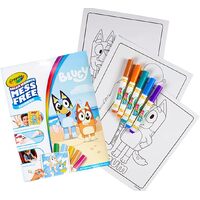 CRAYOLA COLOUR WONDER MESS FREE COLOURING PACK - BLUEY 18PG