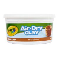 CRAYOLA AIR DRY CLAY - TERRACOTTA 1.1KG TUB